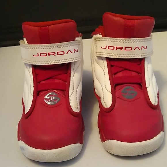 Jordan Other - Nike Air Jordans Pro Strong Red White Sneakers 407486-604 Toddler Size 8c